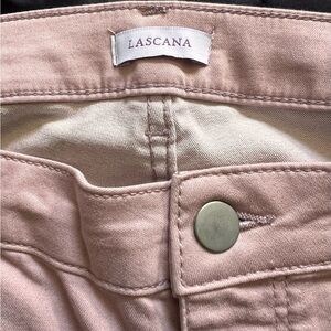 LASCANA Women's Pink Cropped Jeans